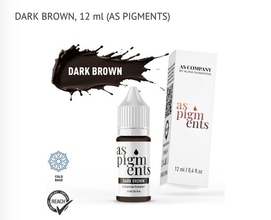 DARK BROWN, 12 ml (AS PIGMENTS)